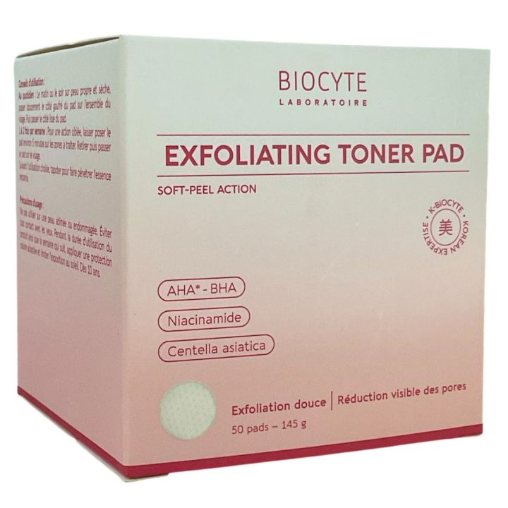 Toner-Pads sanfte Exfoliation Biocyte - 50 Pads