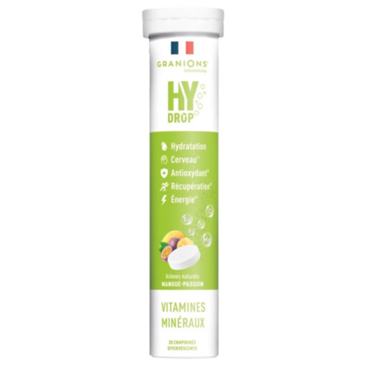 Hydrop Lösung zur Hydratation Mango-Geschmack Granions - Tube mit 20 Brausetabletten
