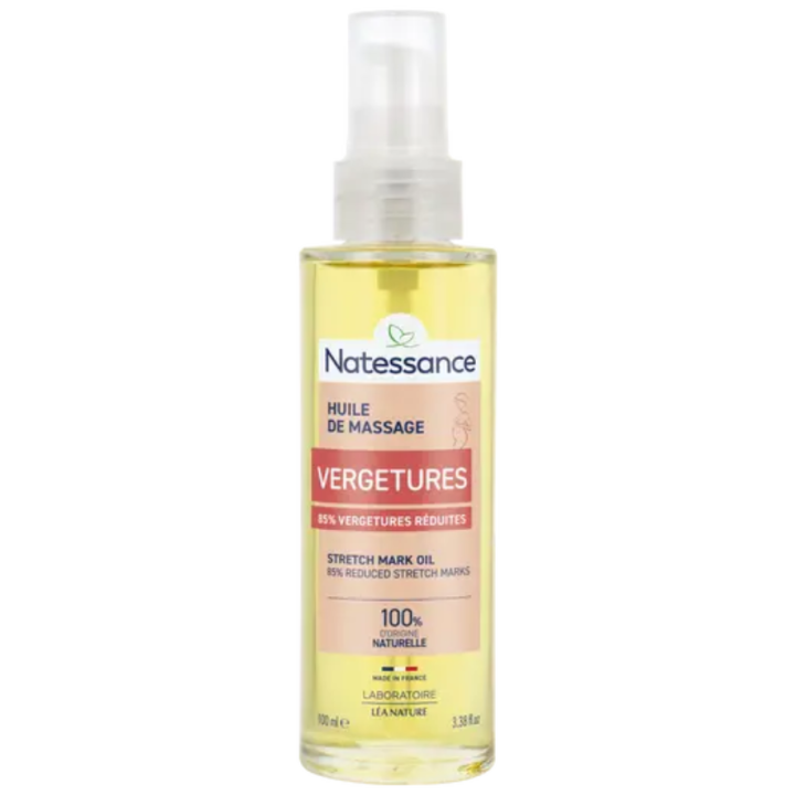 Dehnungsstreifen Massageöl Natessance - Pumpflasche 100 ml