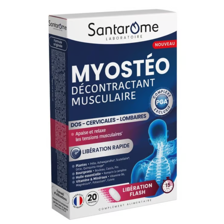 Myostéo muskelentspannendes Santarome - Packung mit 20 Tabletten