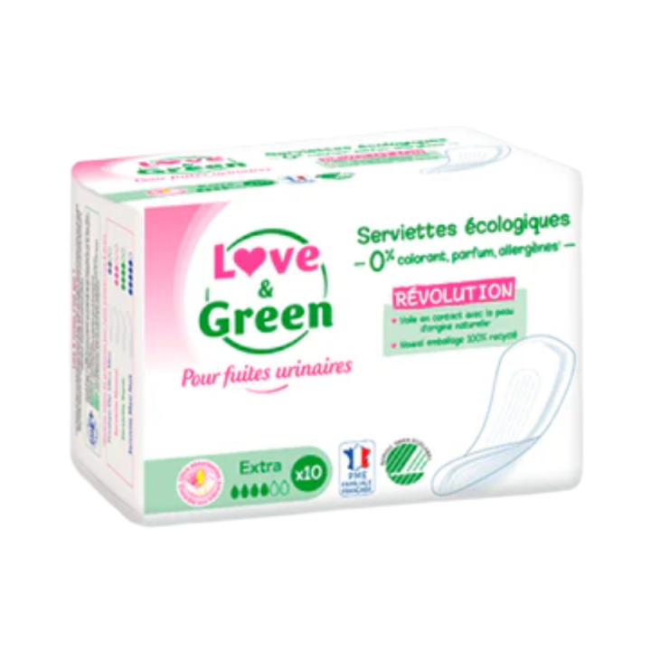 EXTRA Love&Green Urininkontinenzunterlagen - 10 Unterlagen