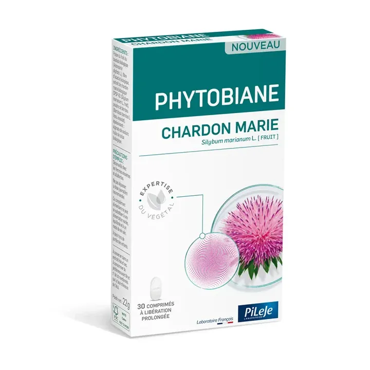 Phytobiane Mariendistel Pileje - Packung mit 30 Tabletten