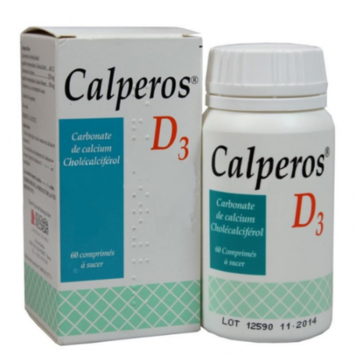 Calperos D3 Lutschtabletten - Packung mit 60 Tabletten