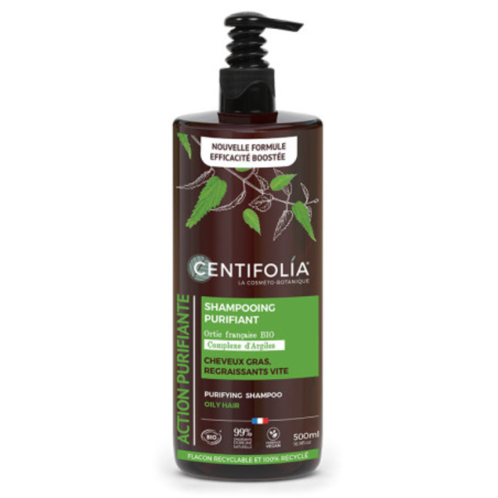 Reinigendes Shampoo für fettiges Haar Centifolia - Flasche mit 500 ml