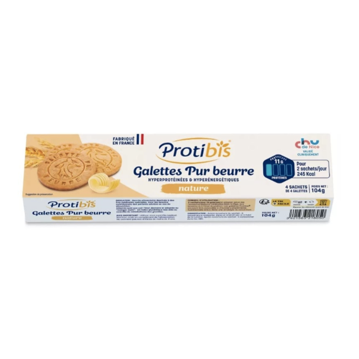 Butterkekse mit Zitronengeschmack Protibis - Schachtel mit 16 Keksen