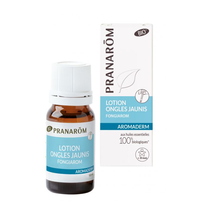 Aromaderm Nagellack gegen Gelbfärbung Pranarôm - Flasche mit 10 ml