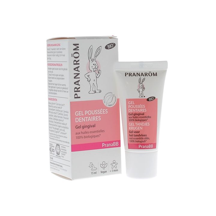 PranaBB Bio-Gel für Zahnungsbeschwerden Pranarôm - Flasche mit 15 ml