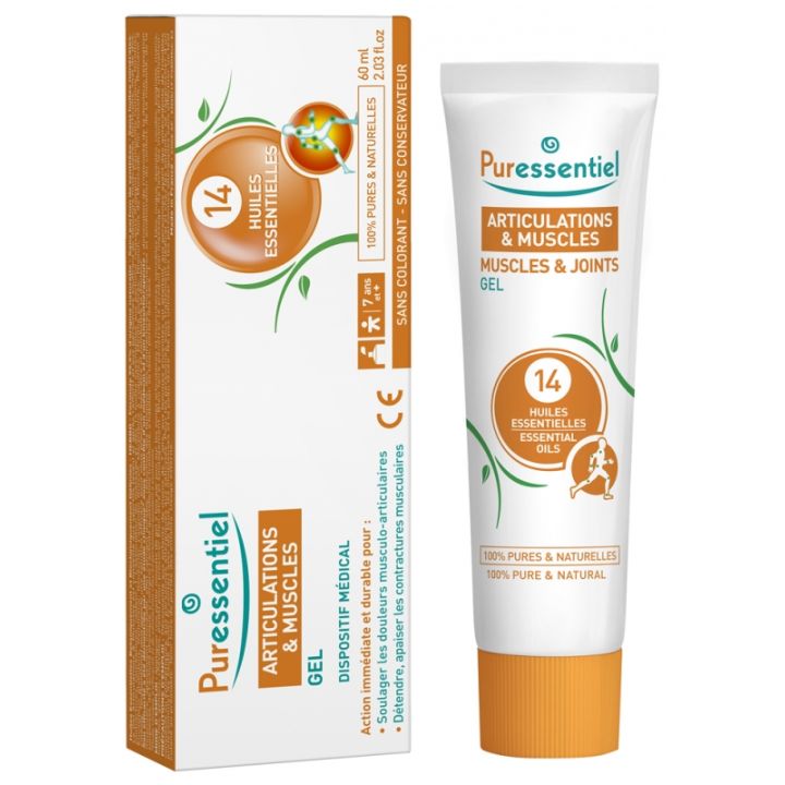 Gelenke & Muskeln Gel mit 14 ätherischen Ölen Puressentiel - Tube mit 60 ml