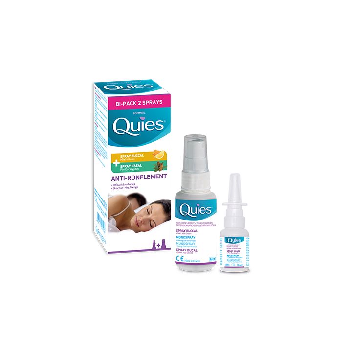 Quies Anti-Schnarchen - Nasenspray 15 ml + Mundspray 70 ml