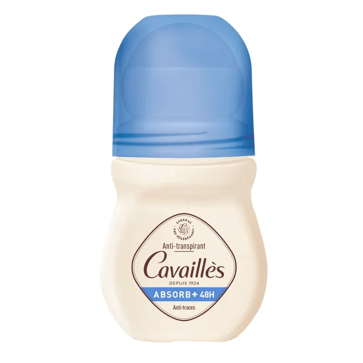 Deodorant Absorb+ Antitranspirant und Anti-Flecken 48H Rogé Cavaillès - Roll-on mit 50 ml