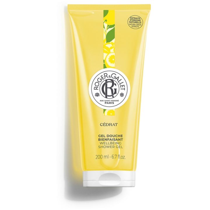 Duschgel mit wohltuender Zedrat von Roger & Gallet - Tube mit 200 ml