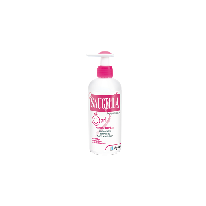 Mädchen sanfte Waschemulsion Saugella - Flasche mit 200 ml