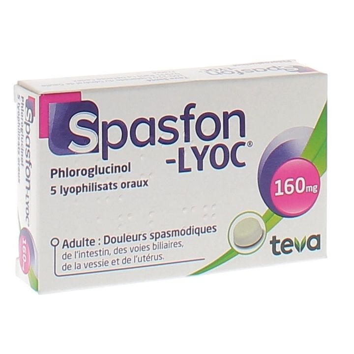Spasfon Lyoc 160mg - 5 lyophilisierte orale Tabletten