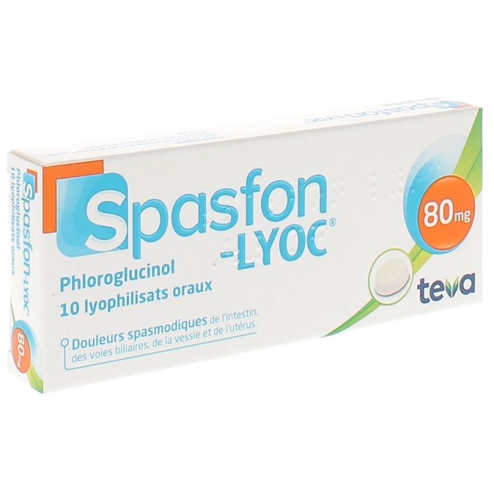 Spasfon-Lyoc 80mg Lyophilisat - Packung mit 10 Lyophilisaten