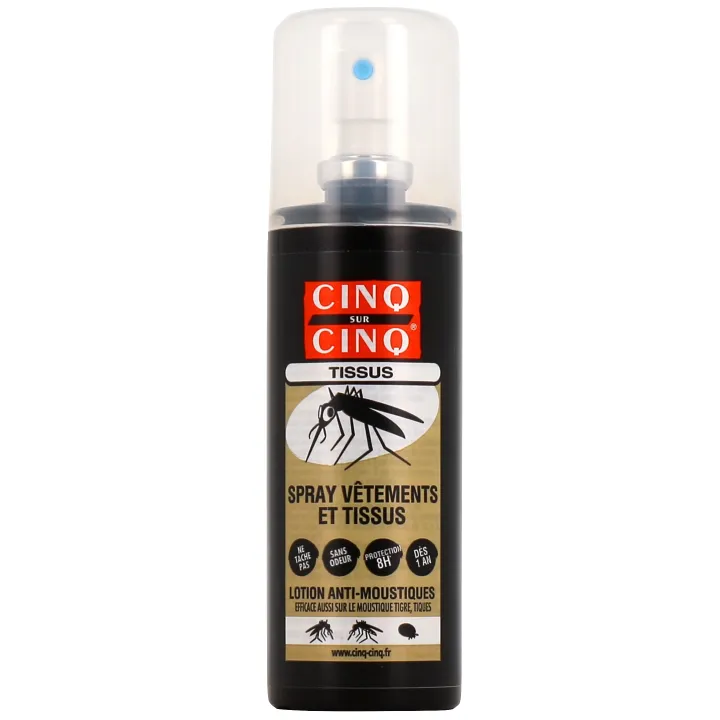 Spray für Kleidung und Stoffe Mückenschutz Cinq sur cinq - 100 ml Spray