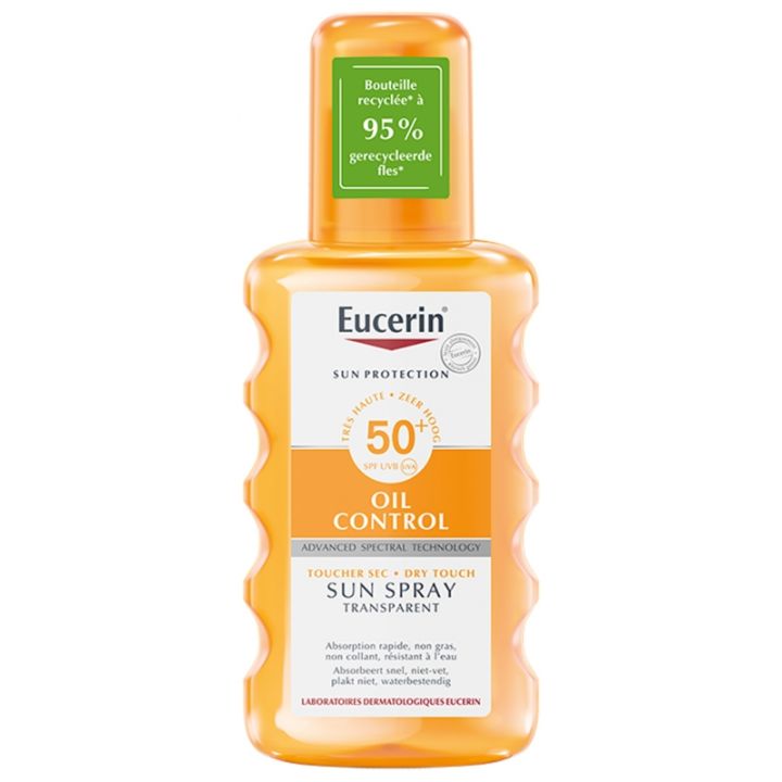 Sonnenschutzöl Kontroll-Sonnenspray transparent SPF50+ Eucerin - Spray von 200 ml
