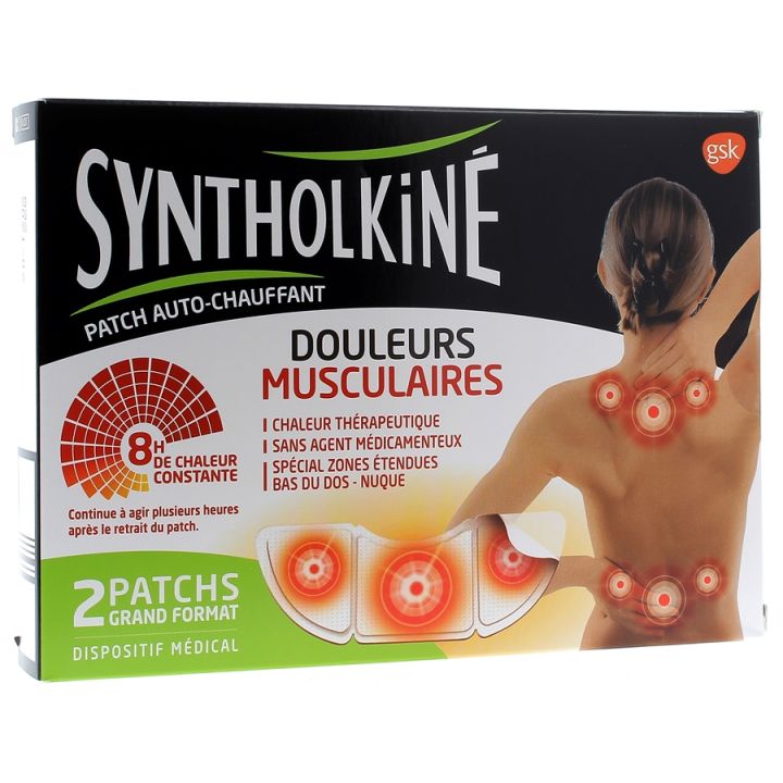 Wärme-Patch Syntholkiné für Rückenschmerzen - 2 Pflaster