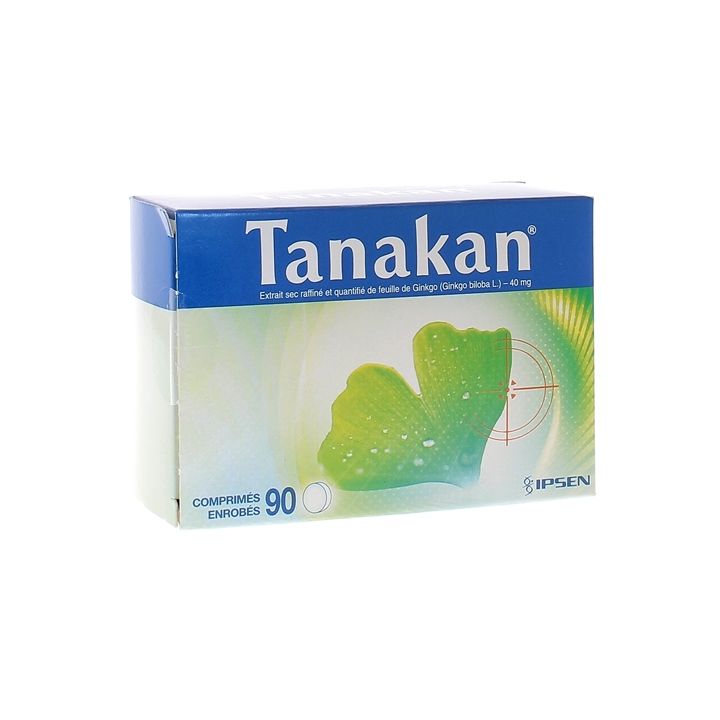 Tanakan 40mg Filmtabletten - Packung mit 90 Filmtabletten