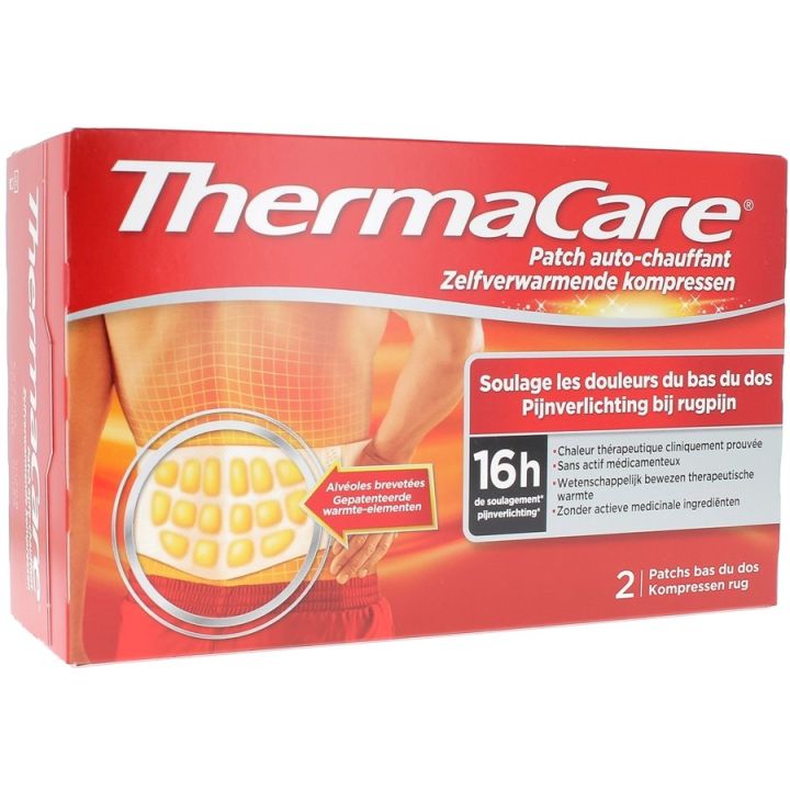 ThermaCare selbstheizendes Pflaster 16h für den unteren Rücken - 2 Pflaster