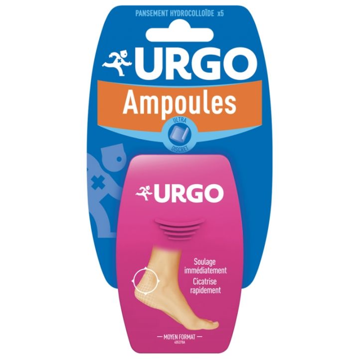 Blasenpflaster Ferse mittlere Größe Urgo - 5 hydrokolloide Pflaster