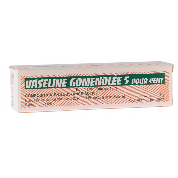 Vaseline mit 5% Gomenol Salbe - Tube mit 15g
