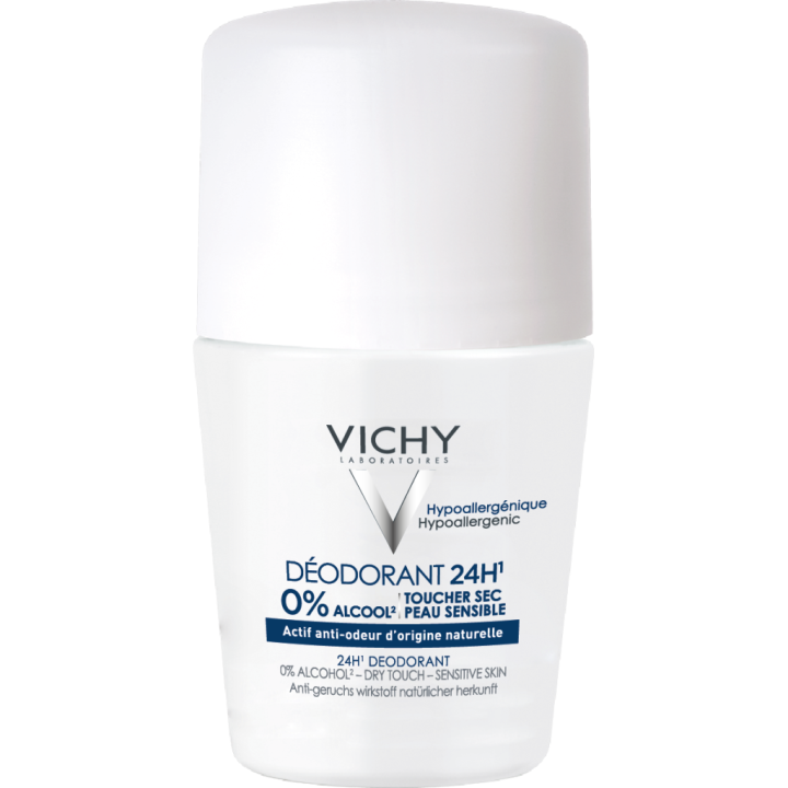 Deodorant 24h trockener Touch ohne Aluminiumsalze Vichy - Roll-On 50 ml