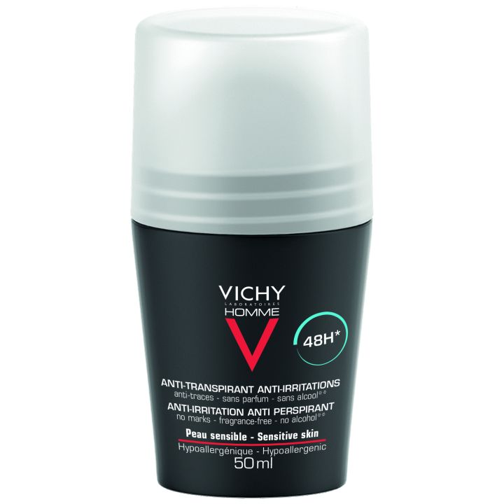 Antitranspirant-Deodorant 48h empfindliche Haut Vichy Mann - Roll-On-Flasche 50 ml