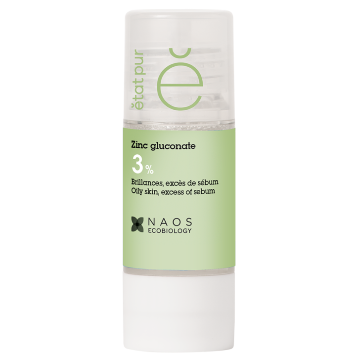 Zinkgluconat 3% Glanz und überschüssiges Sebum Etat Pur - Flasche mit 15 ml
