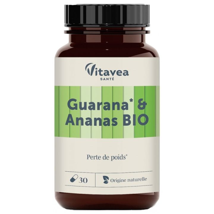 Guarana & Ananas BIO Vitavea - Dose von 30 Tabletten