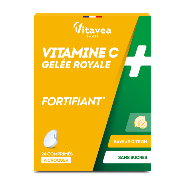 Vitamin C + Royal Jelly Vitavea - Packung mit 24 Kaudabletten