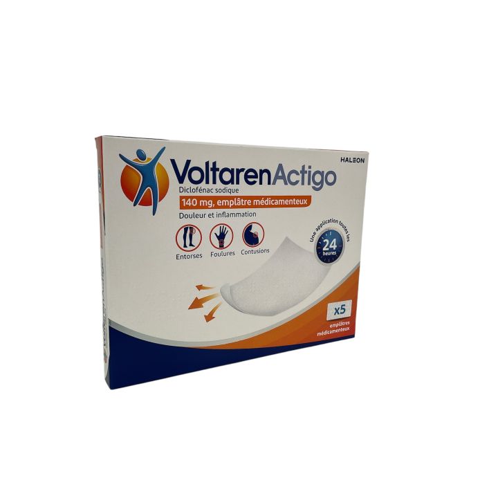 VoltarenActigo 140mg - Packung mit 5 medizinischen Pflastern