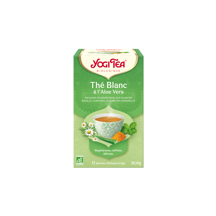 Bio Aloe Vera Weißer Tee Yogi Tea - Box mit 17 Beuteln