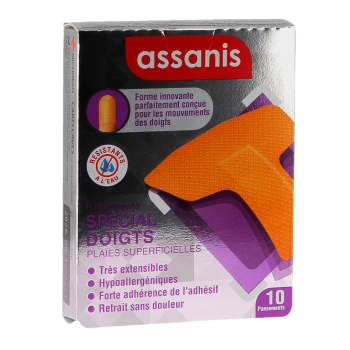 Fingerpflaster Assanis - Schachtel mit 10 Pflastern