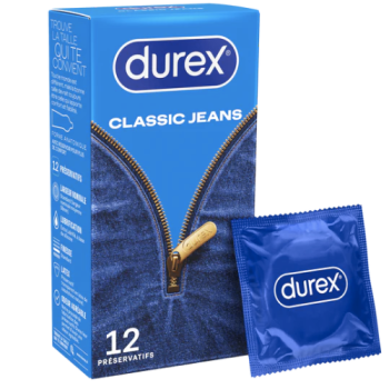 Klassische Jeans Komfort und Vertrauen Durex - 12 Kondome