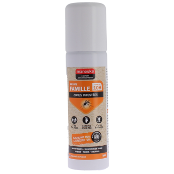 Manouka Insektenspray Familiennebel für befallene Gebiete - 75ml Spray