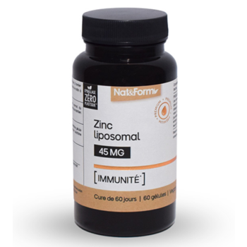 Zink Liposomal 45mg Nat&Form - Packung mit 60 Kapseln