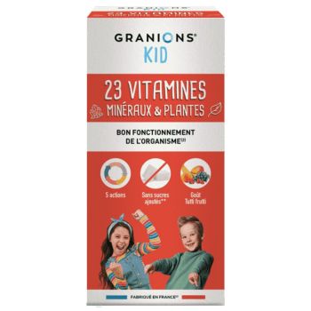 23 Vitamine Mineralien und Pflanzen Kids Granions - Flasche mit 200 ml