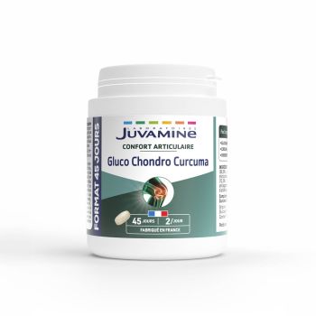 Juvamine Kurkuma Chondroitin Glucosamin - Packung mit 90 Tabletten