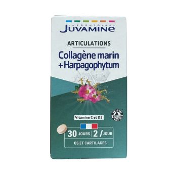 Gelenke Marine Kollagen und Teufelskralle Juvamine - Packung mit 60 Tabletten