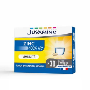 Zink Immunität Juvamine - Packung mit 30 Kapseln