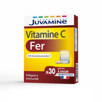 Vitamin C Eisen Juvamine - Packung mit 30 Kapseln
