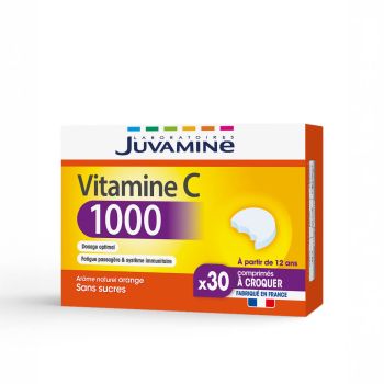 Vitamin C 1000 Juvamine - Packung mit 30 Kaudabletten