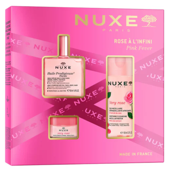 Unendliche rosa Nuxe-Box - Set mit 3 Produkten