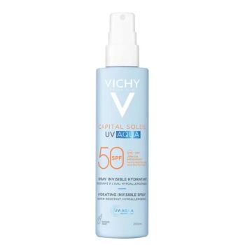 Capital Soleil UV Aqua Spray unsichtbar feuchtigkeitsspendend SPF50 Vichy - Spray von 200ml