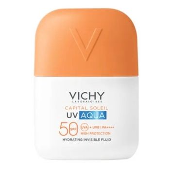 Capital Soleil UV Aqua feuchtigkeitsspendende unsichtbare Fluide SPF50 Vichy - Tube mit 50ml