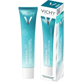Minéral 89 Gel Sorbet Mattierende Feuchtigkeit 48h Vichy - Tube mit 40 ml