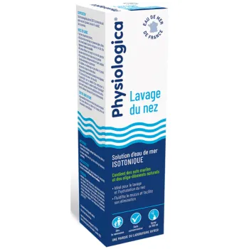 Physiologica Nasenspülung isotonische Meerwasserlösung Gifrer - Spray mit 100 ml