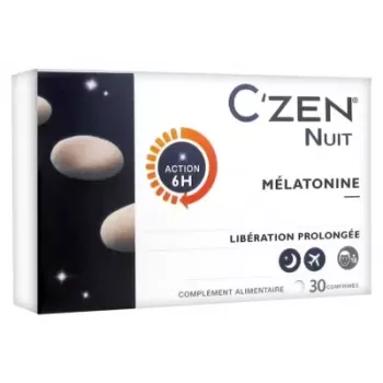 C'Zen Nacht Melatonin Bausch lomb - Packung mit 30 Tabletten