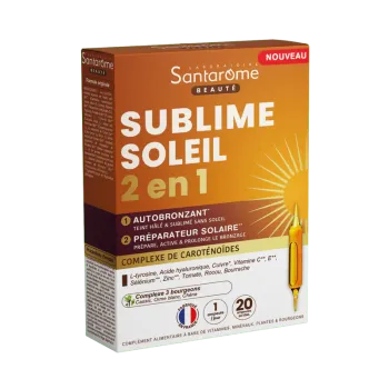 Sublime Sonne 2in1 Geschmack Passionsfrucht Mango Santarome - Schachtel mit 20 Ampullen