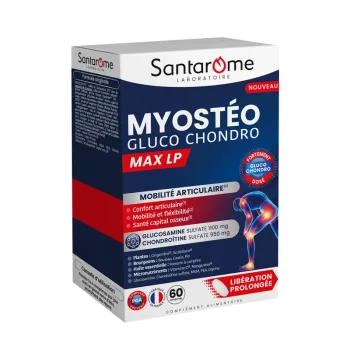 Myostéo gluco chondro max LP Gelenkbeweglichkeit Santarome - Packung mit 60 Tabletten